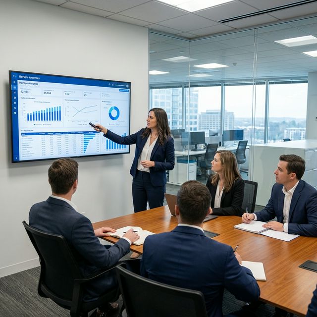 Go Expandia team presenting an AI transformation plan
