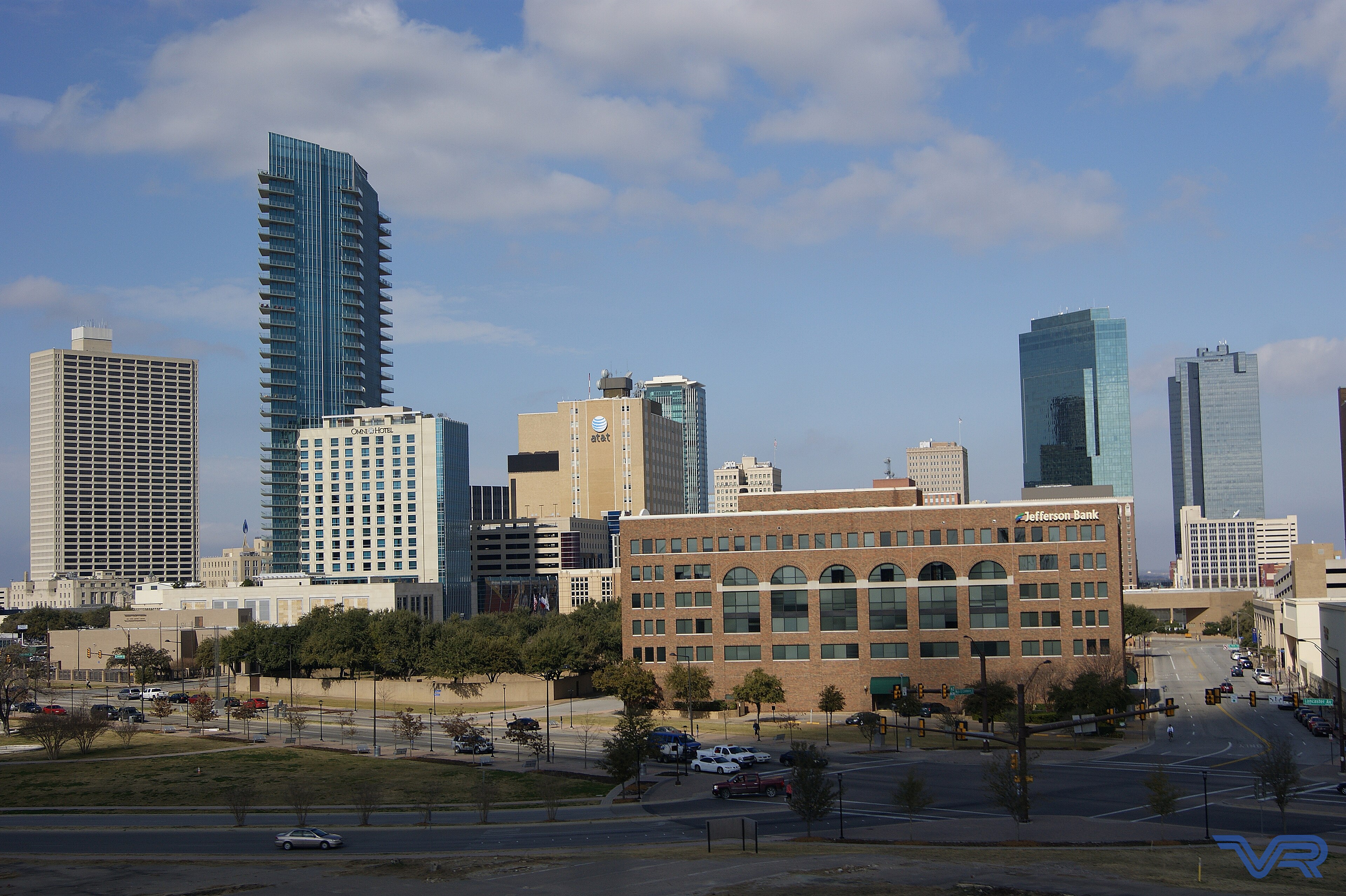Fort Worth skyline for the AI agency service area page