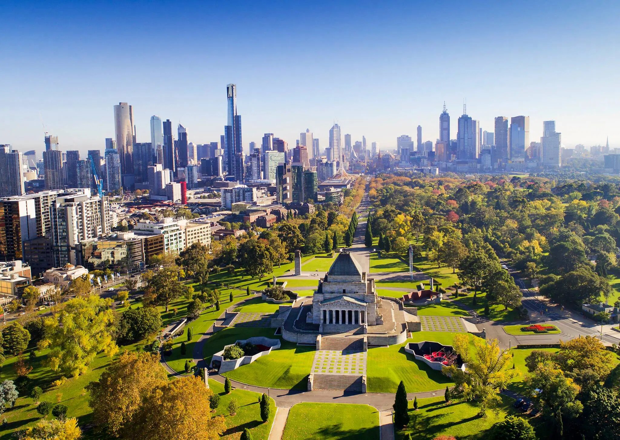 Melbourne skyline for the AI agency service area page